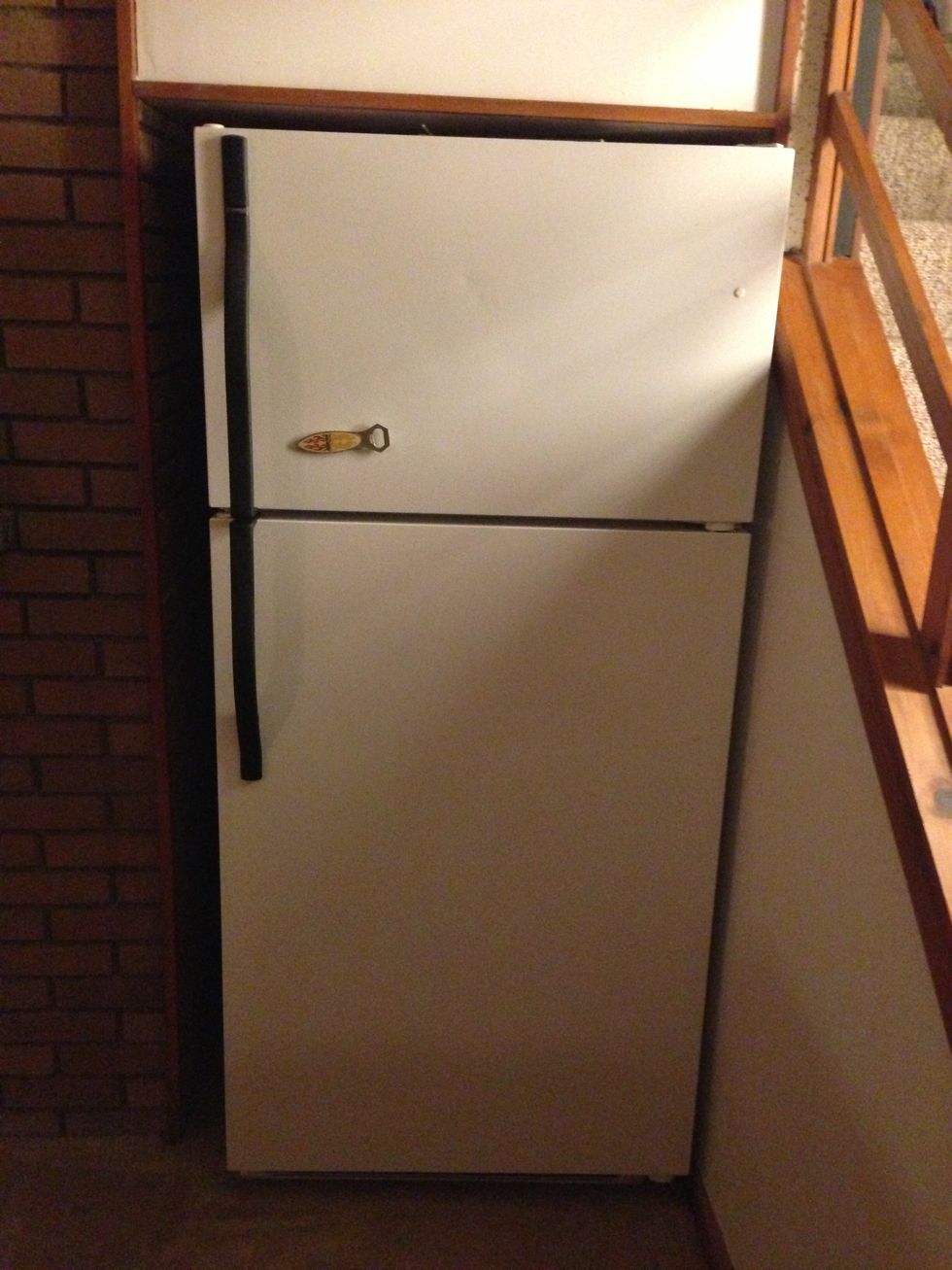 Fridge. Place for beer or wine coolers.