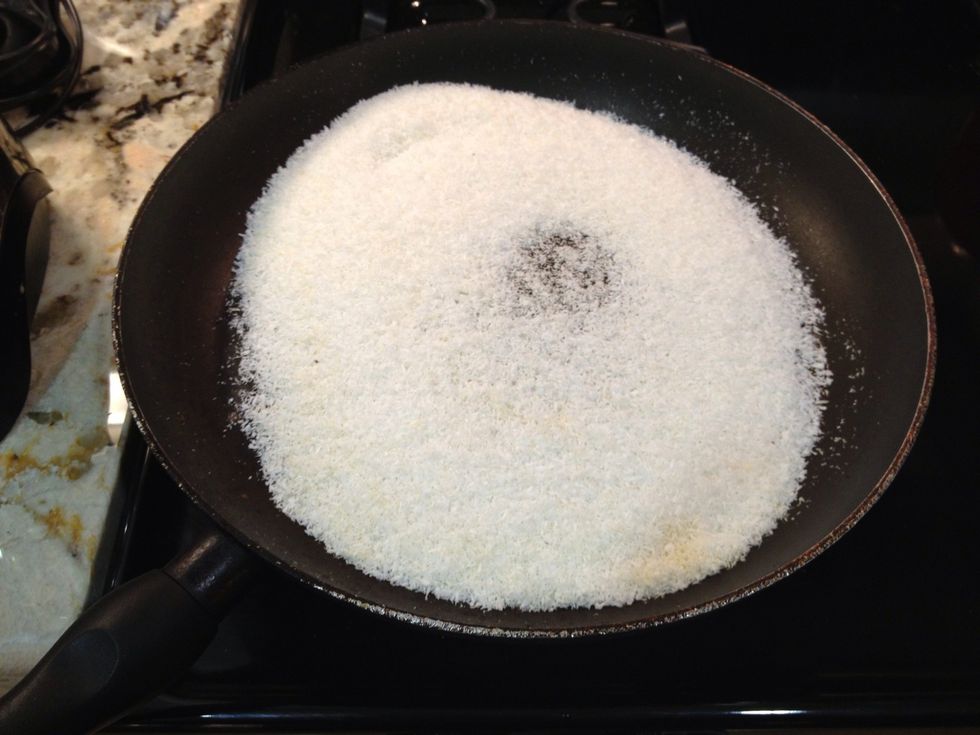 Fried the coconut flakes a little bit.