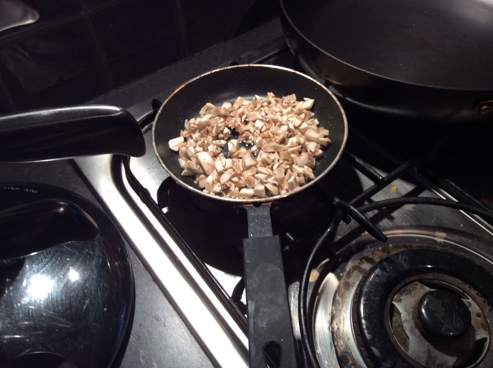 Fried the mushrooms