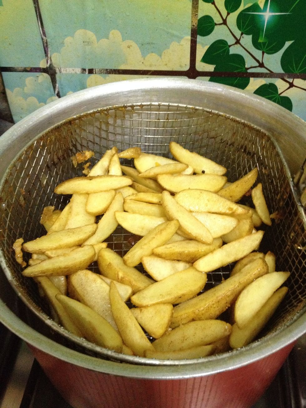 Fried wedges
