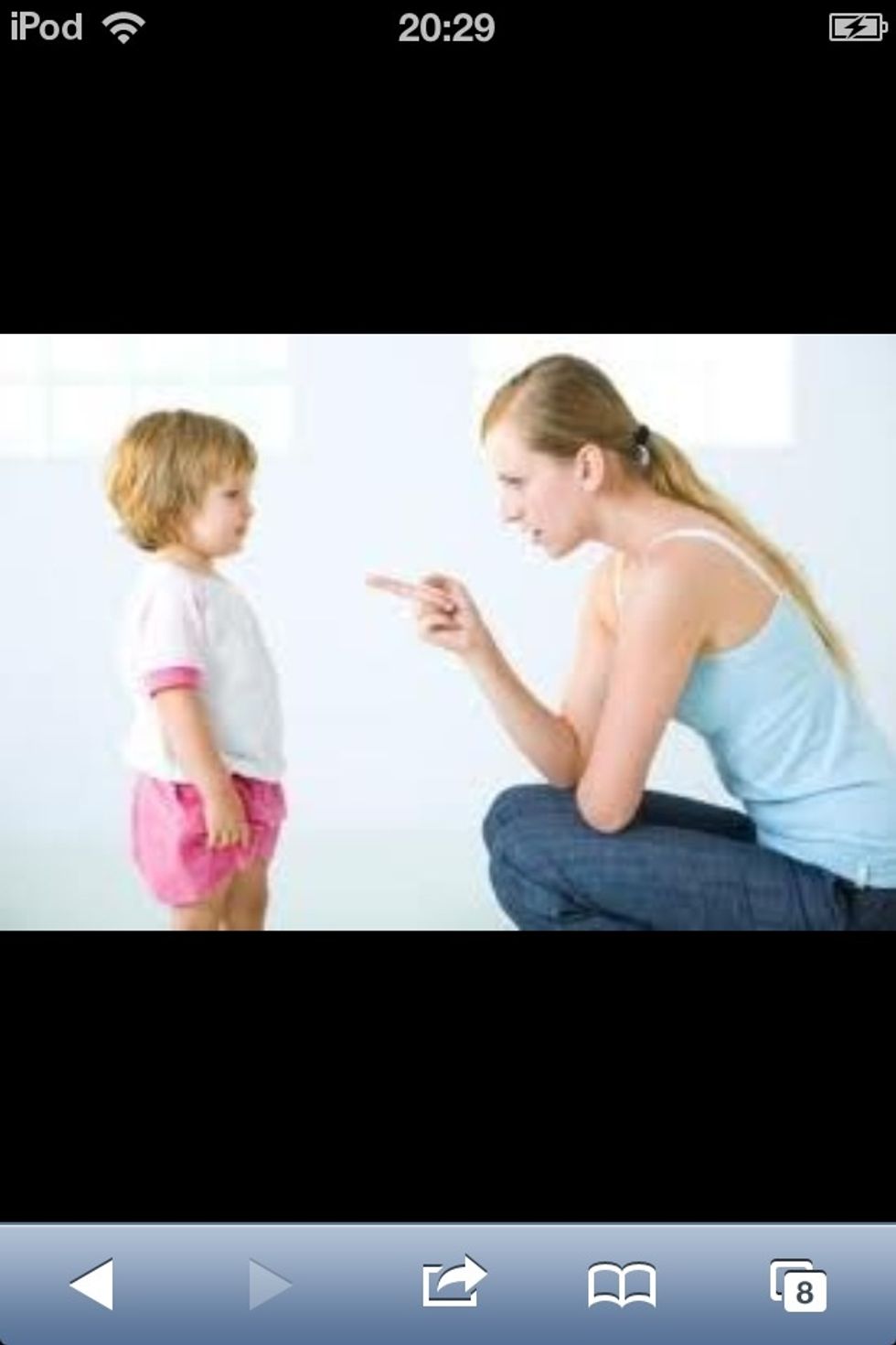 From a very young age, you need to discipline your children. Don't smack or scream at them if they have done something bad as you will upset or scare them, tell them in a firm but friendly way