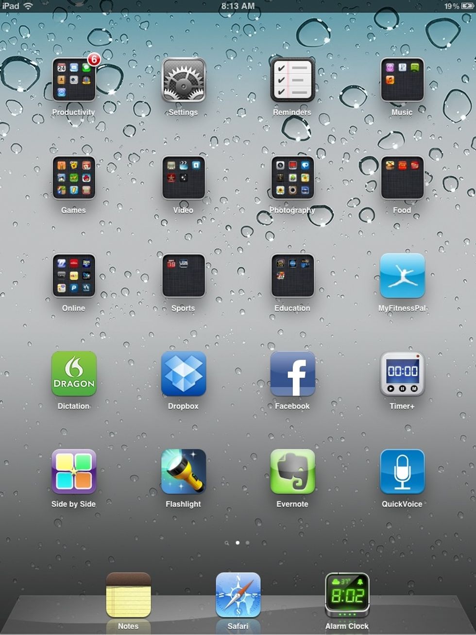 From any home screen, double click the home button. ( this will expand the Open APP dock)