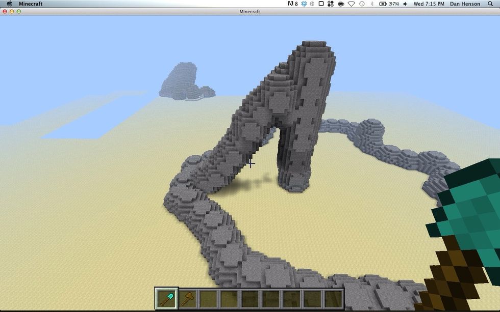 From there go off the tower building down, or from the base building up.