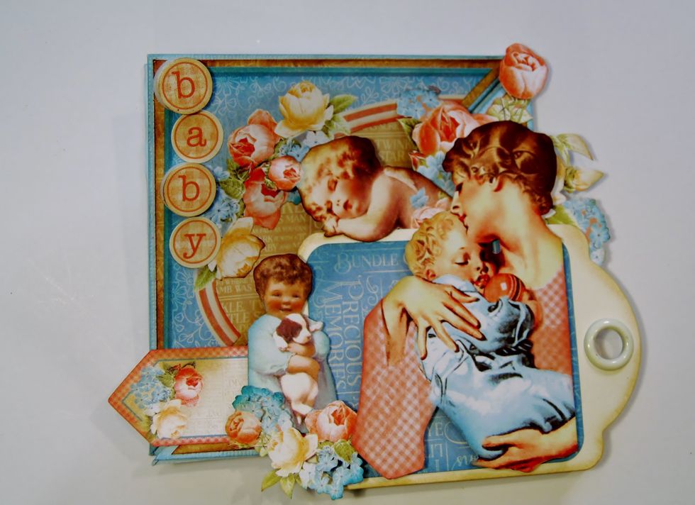 Front view of the card. Just needs a couple more details to look completely finished.