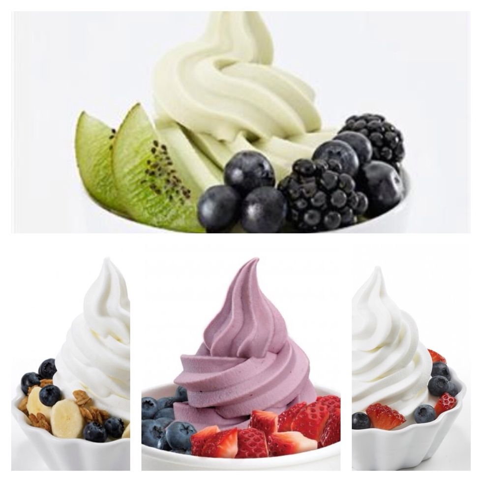 Frozen yogurt: Substitute this for ice cream and top with nuts or fruit and enjoy :). Low fat or fat free fro-yo. You will be eating half of the calories just by making this switch per portion.