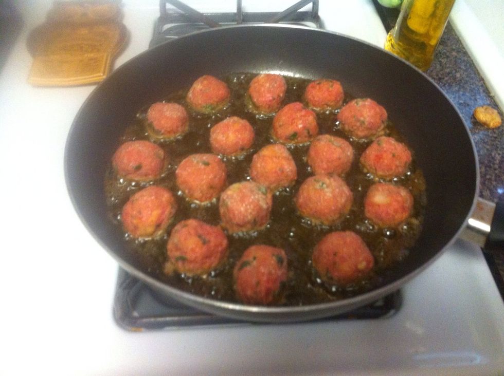 Fry for 4-5 minutes on each side or until nicely browned on both sides. Don't keep flipping them! Just once on both sides.
