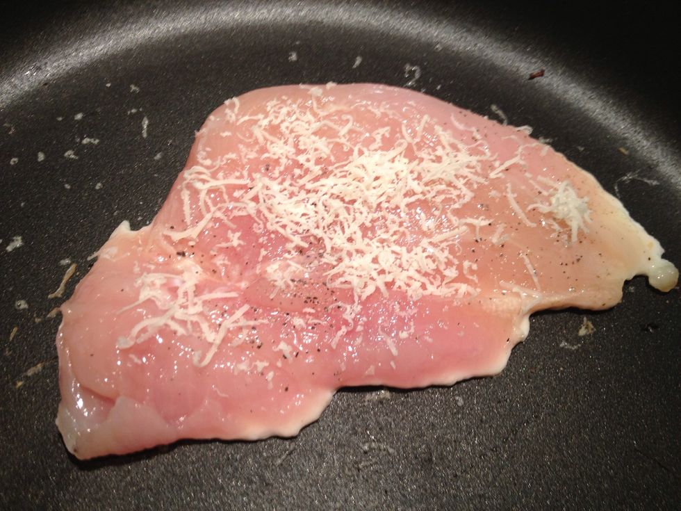 Fry in the pan turning occasionally until cooked through. Depending on the thickness it'll take about 5 mins on each side