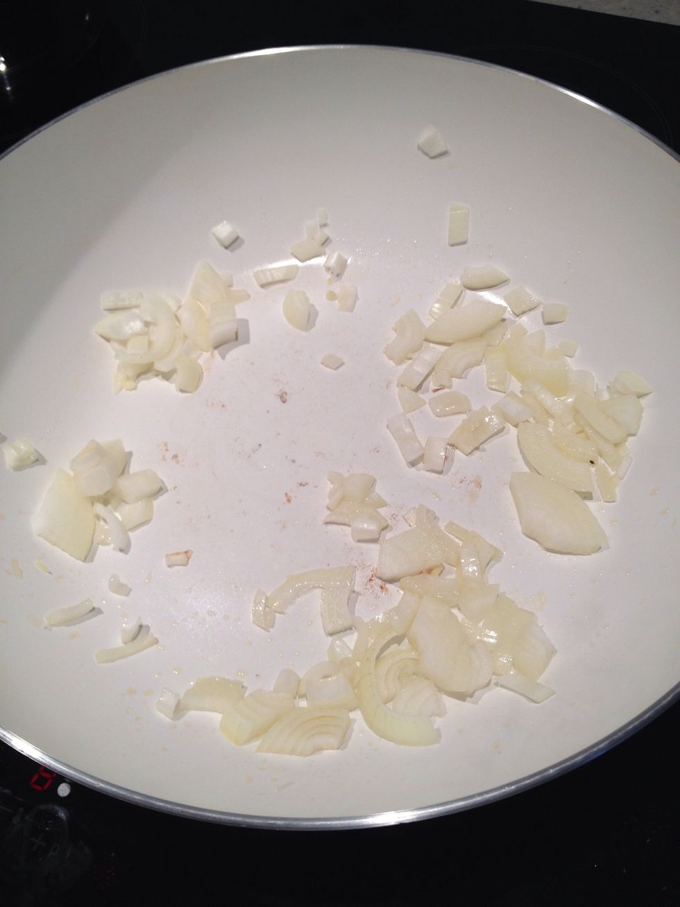 Fry off onions in oil
