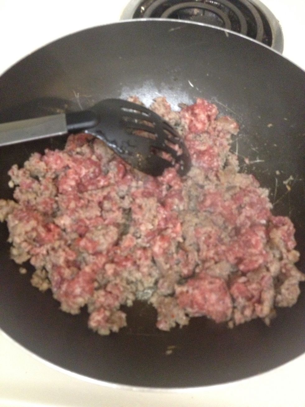 Fry sage sausage.
