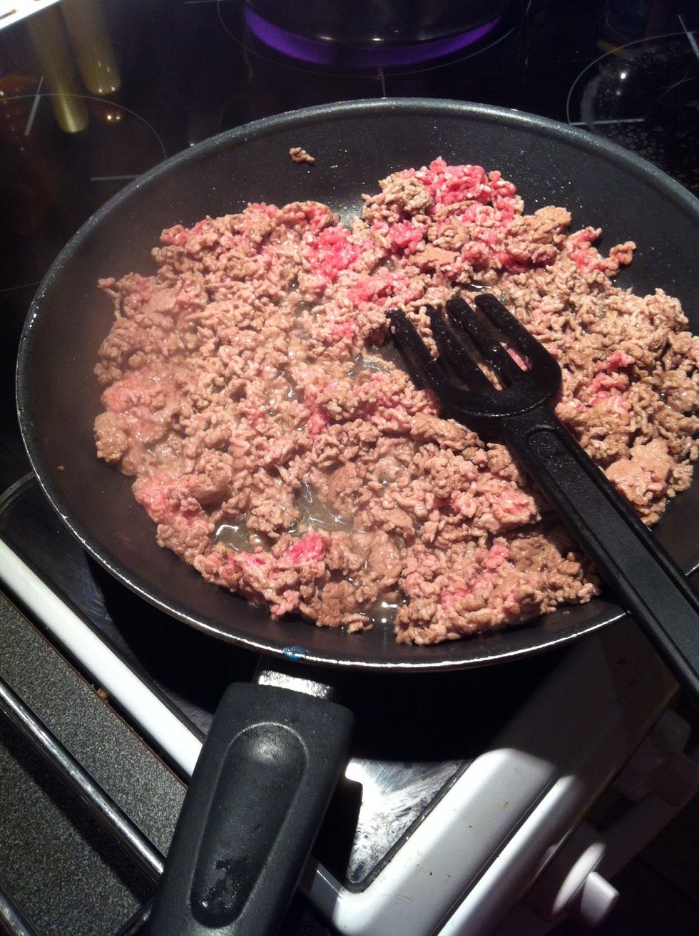 Fry the "brain"(meat)