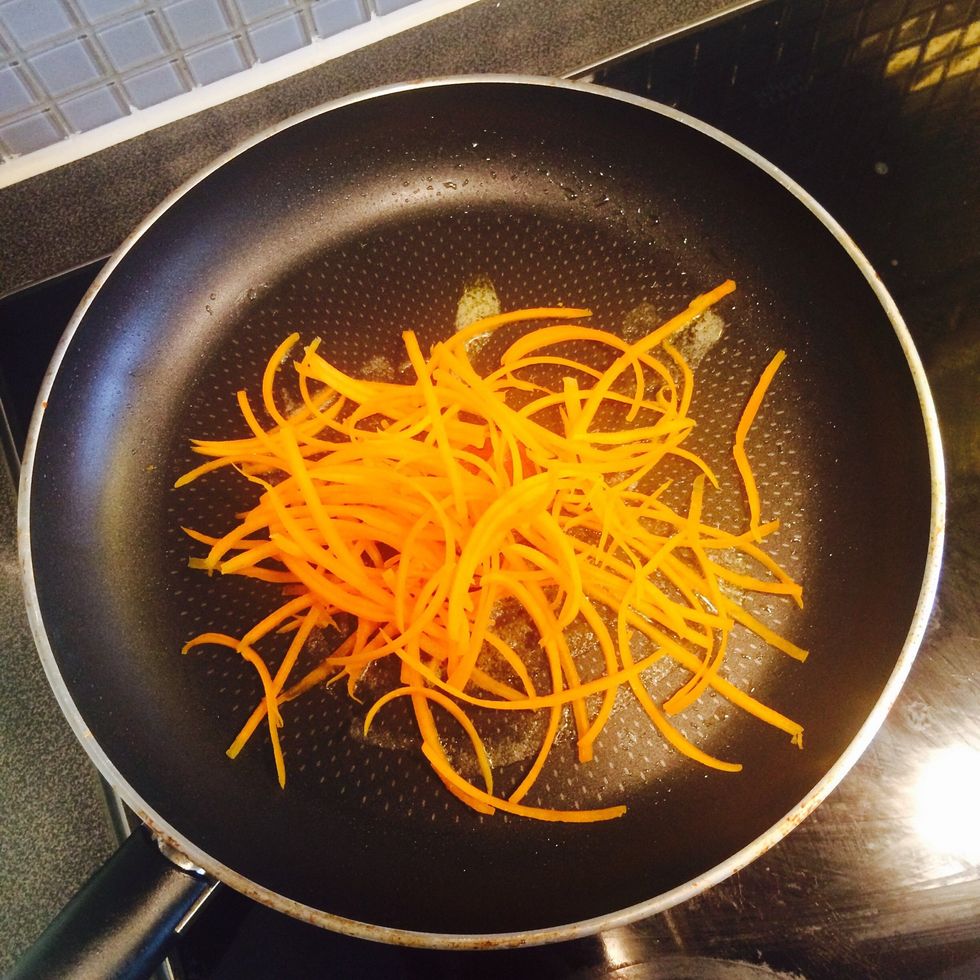 Fry the butternut squash for 1 min