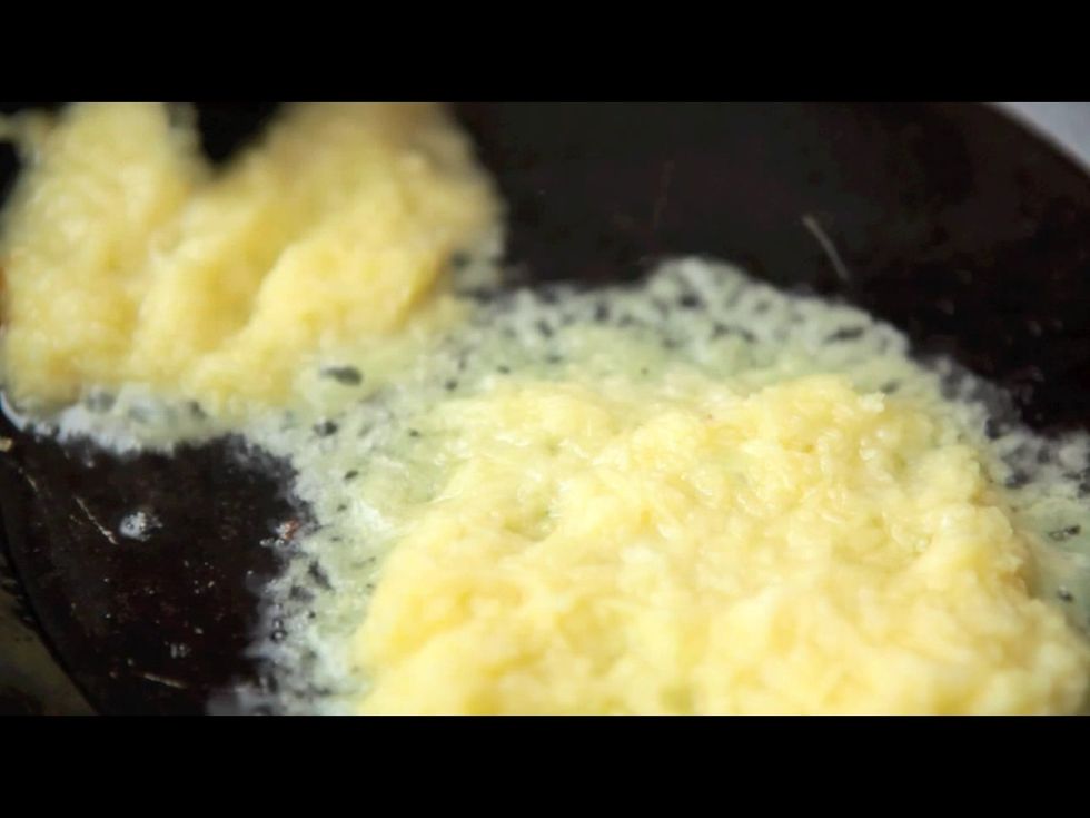 Fry the fritters on a high flame in pork fat using 1tbsp of the potato mixture per fritter ...