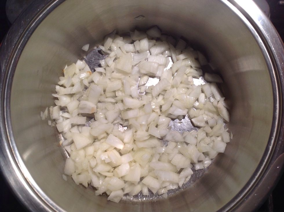 Fry the onions.