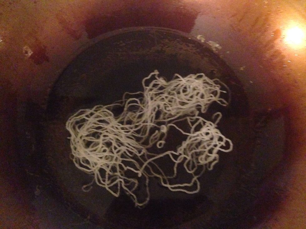 Fry the small portions in oil (like the won ton). They are ready when they start to puff up (under a minute)