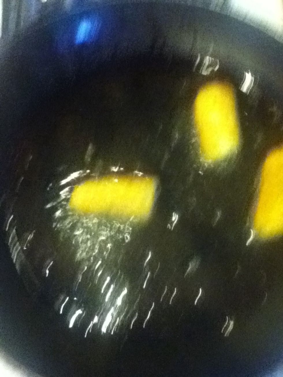 Fry them till they get somewhat dark
