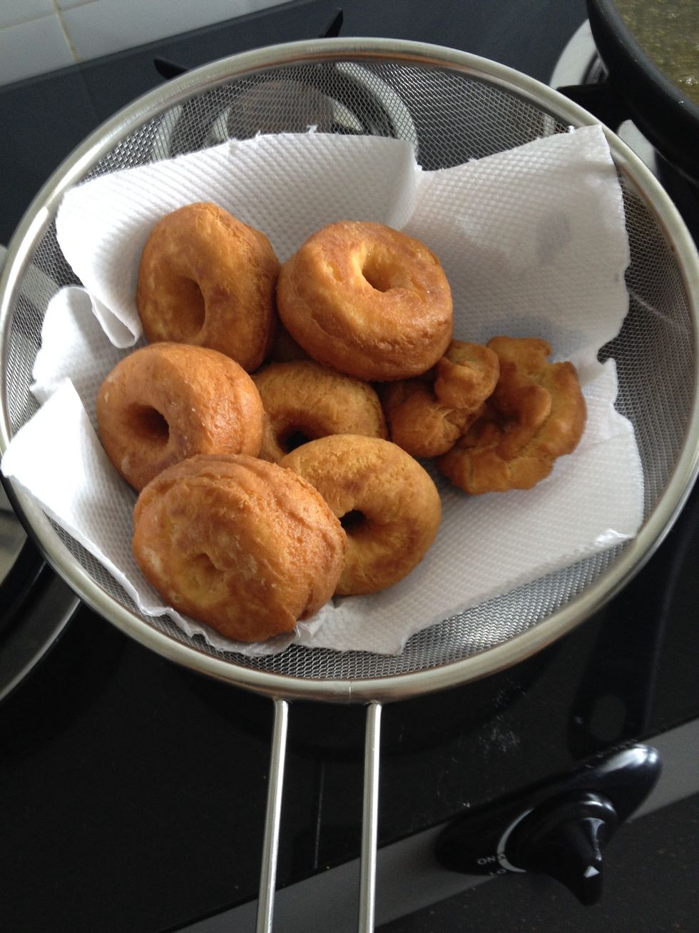 Fry till it's golden yellow.