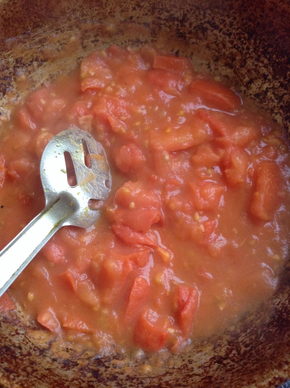 Fry until the tomatoes get completely soft and then set aside and allow to cool down.