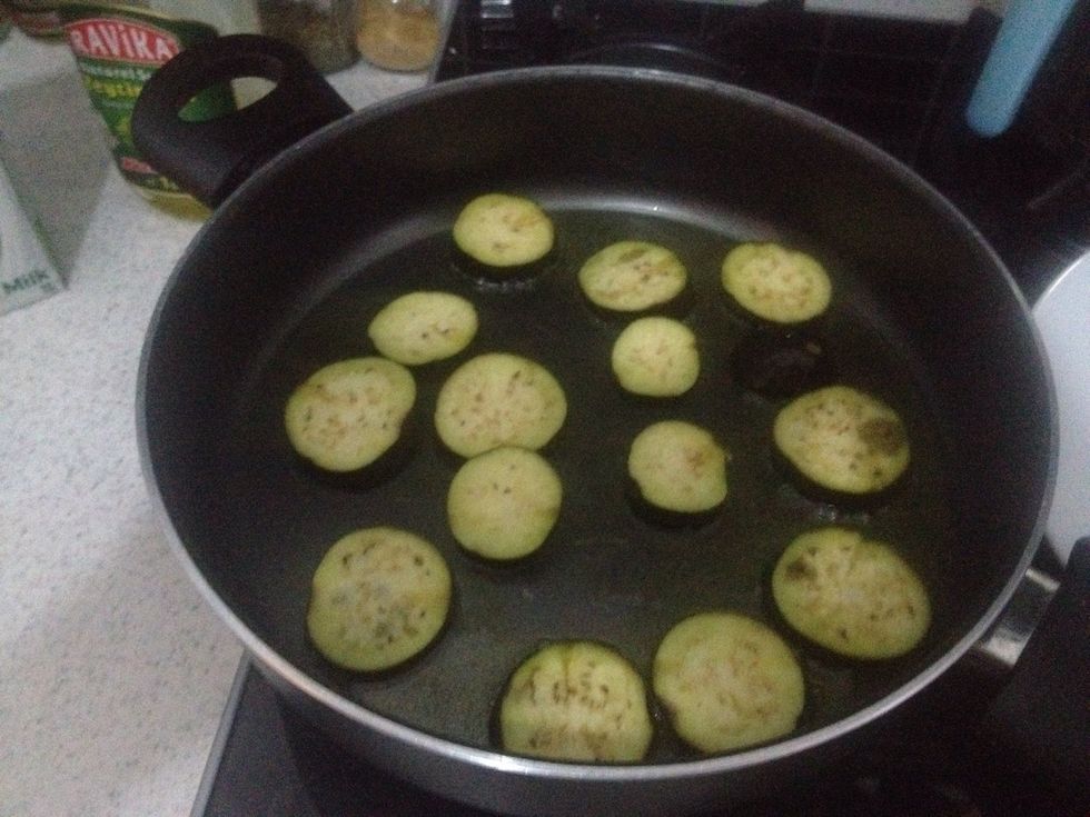 Fry your extras. I choose aubergine.....