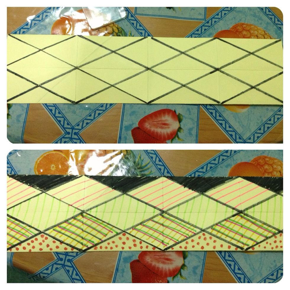 Fun part is, COLOR THE DIAMONDS! lol. \ud83d\ude02\ud83d\ude02\ud83d\ude02 Use the picture above as your guide.