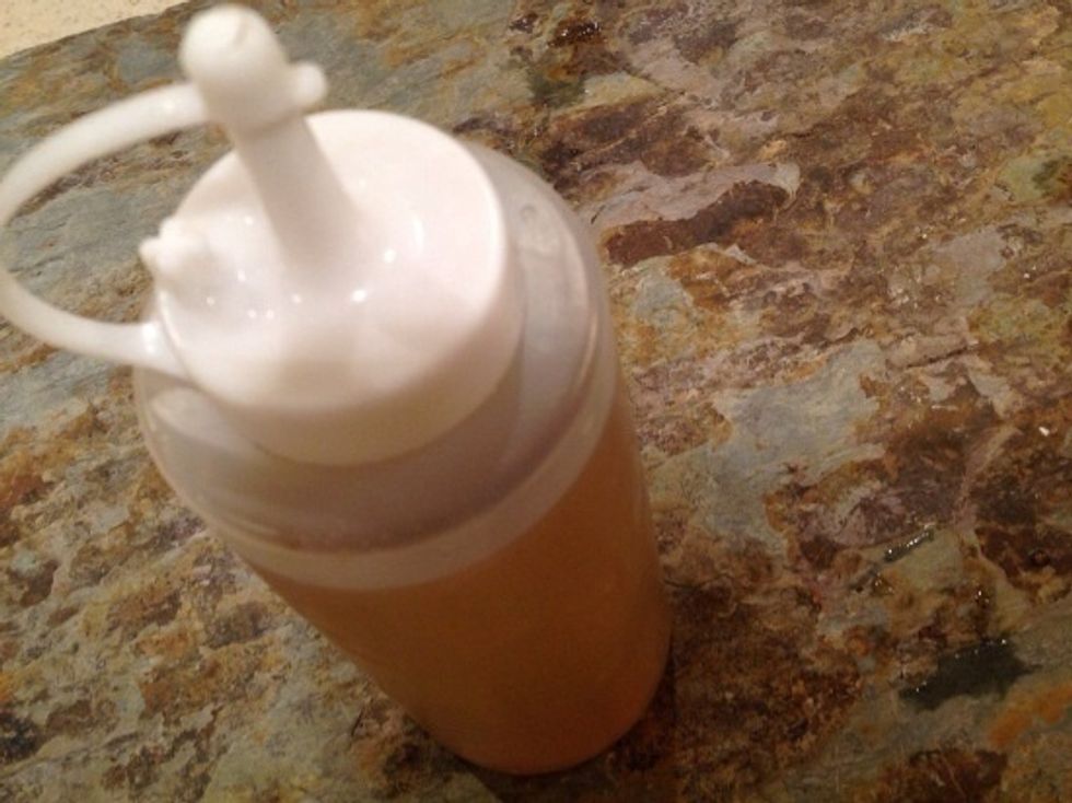 Funnel into a container. Cleanse and condition hair. Pour the hair tea over the head, massage. Do not rinse out, style as usual.