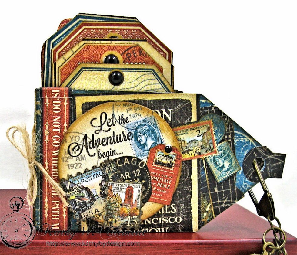 Fussy cut other elements from the papers and layer on top.