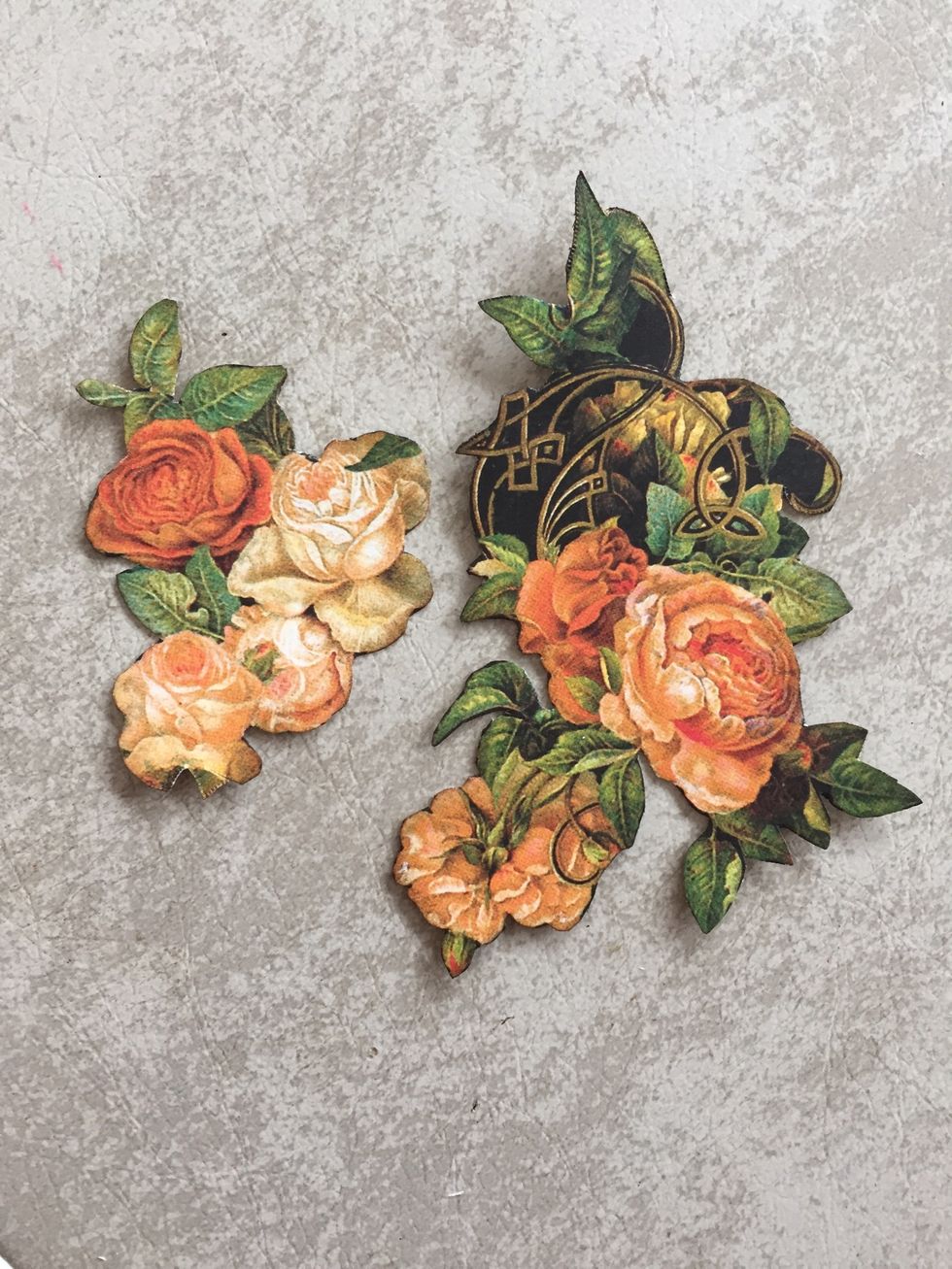 Fussy cut some flowers from your Enchantment paper. You're free to use more or less.