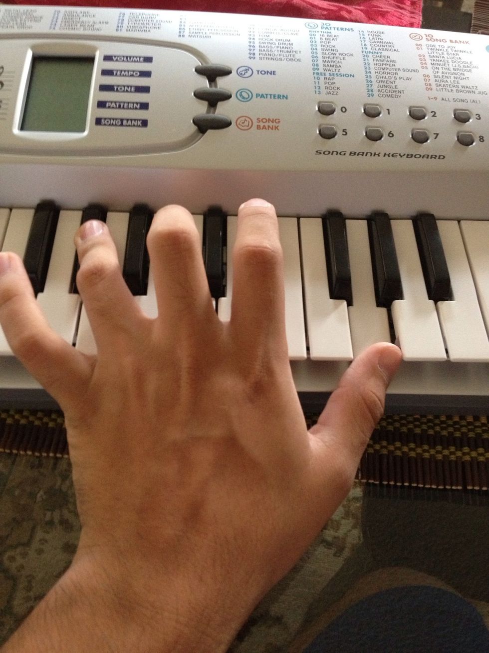 G on the 4th and A flat on the 3rd