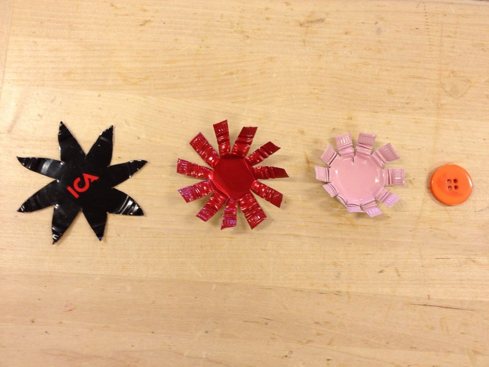 G\u00f6r flera laget blad till din blomma.