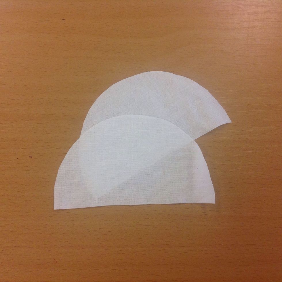 G\u00f6r samma sak med det vita tyget.