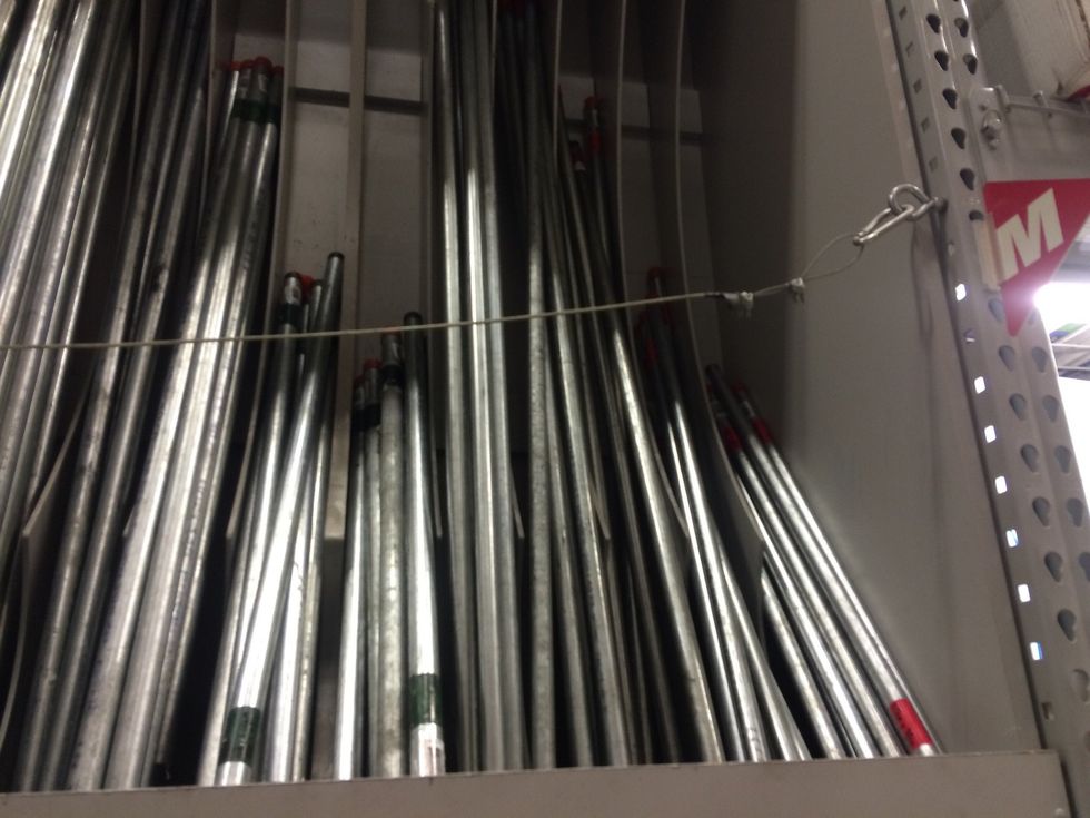 Galvanized piping!