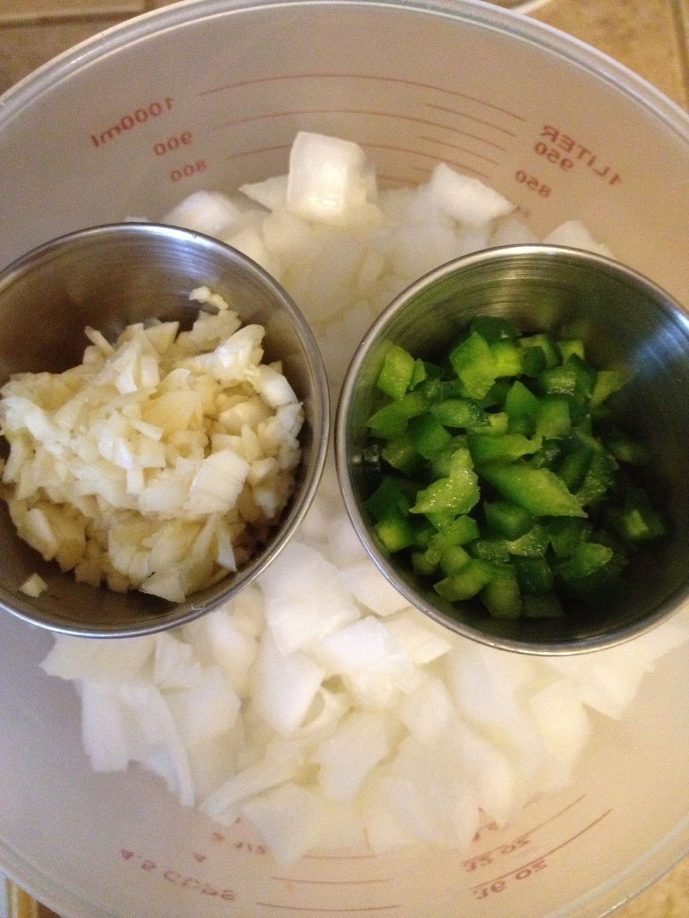 Garlic and jalape\u00f1o.