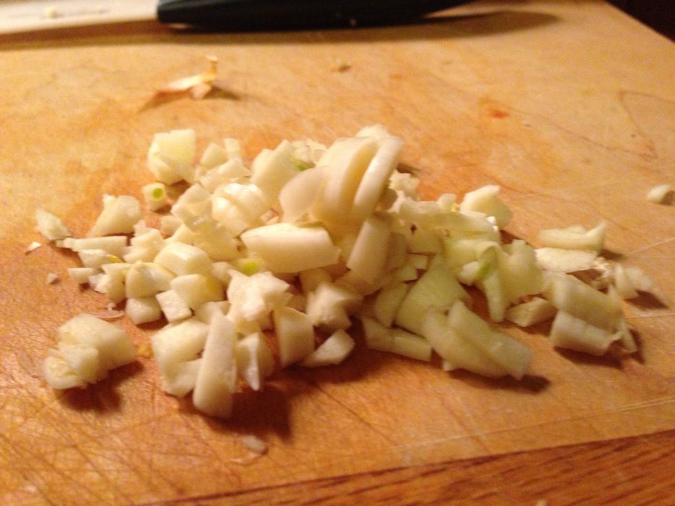 Garlic and onion minced