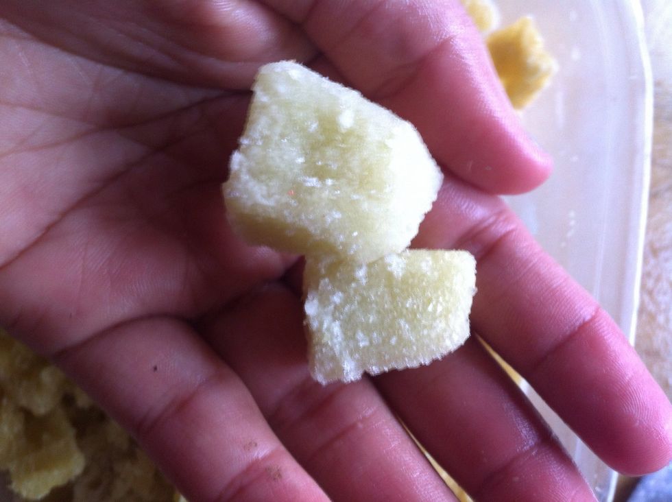 garlic paste.. home made paste cubes