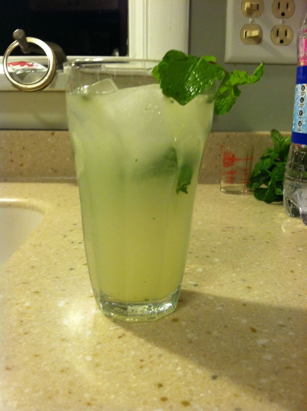 Garnish with a sprig of mint if you want!