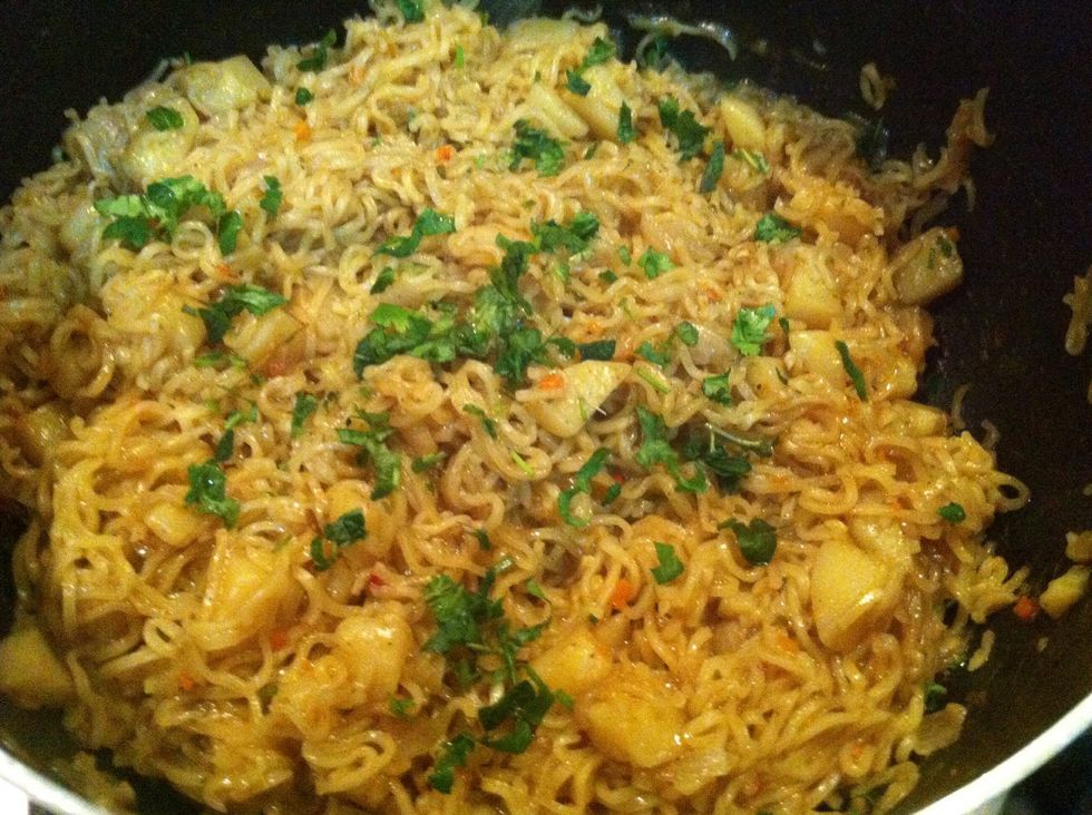 garnish with cilantro/parsley