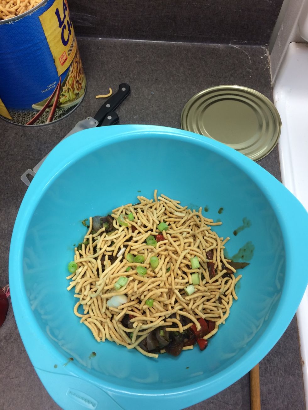 Garnish with green onion and serve