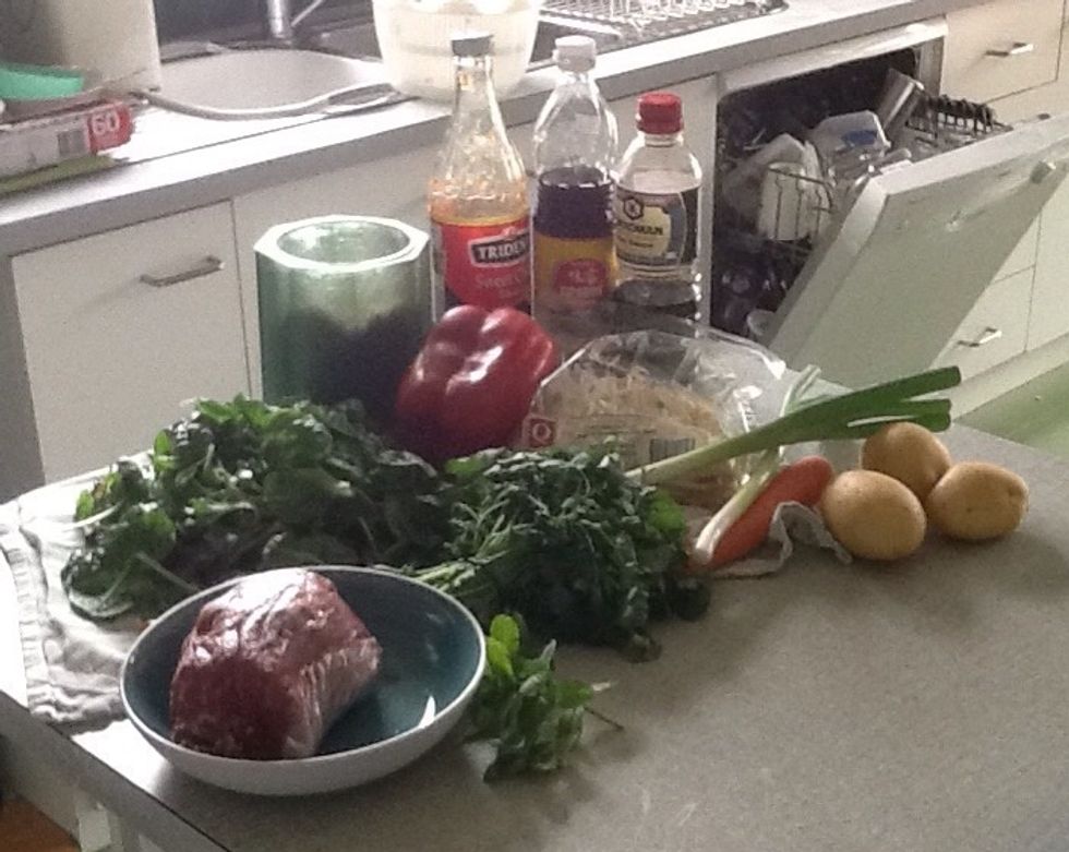 Gather all of the ingredients.