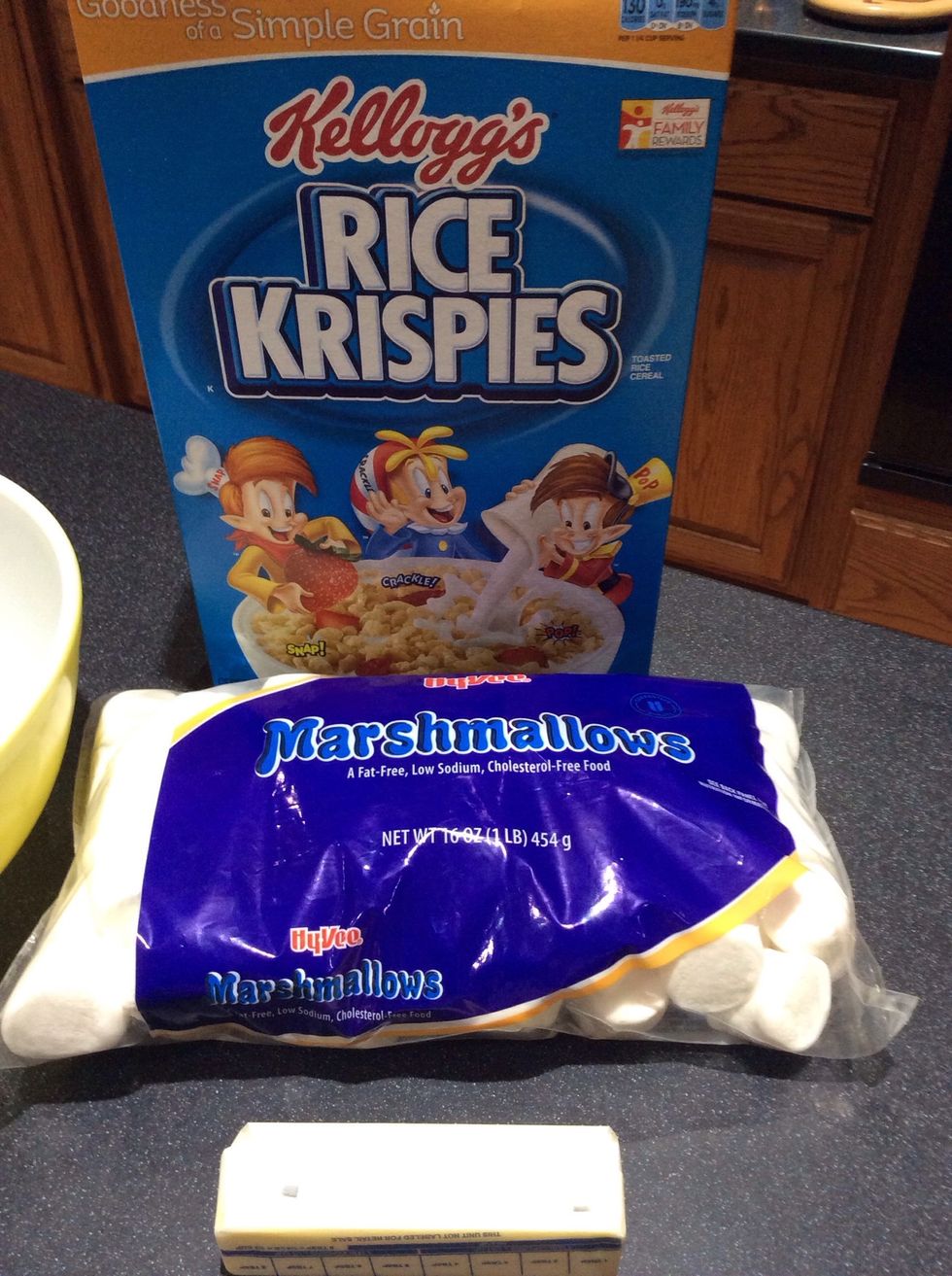 Gather all of your ingredients first.