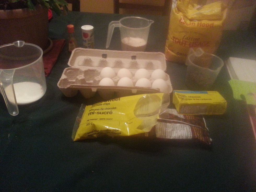 Gather all of your ingredients