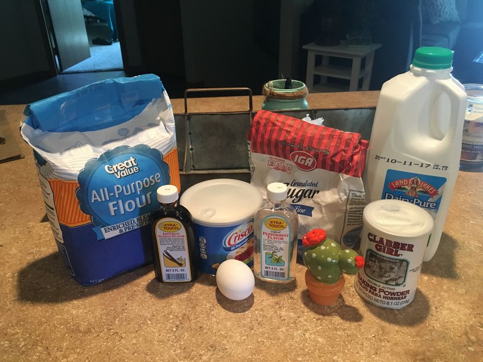 Gather all of your ingredients.