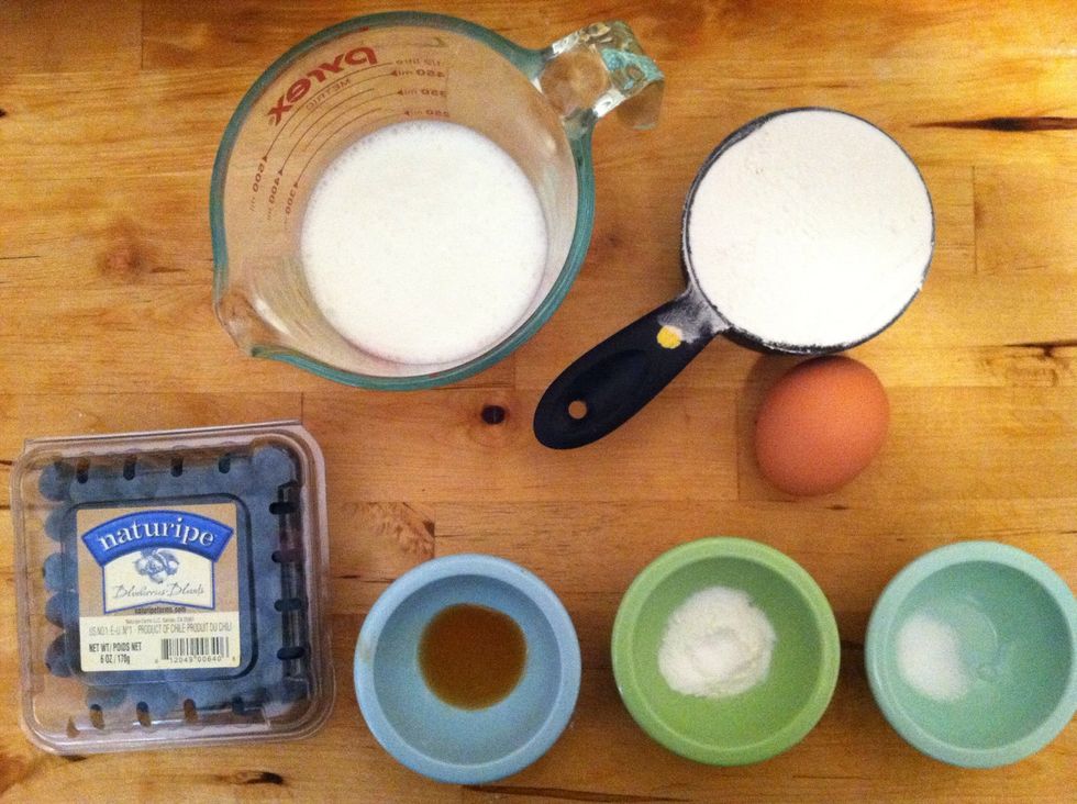 Gather all of your ingredients.