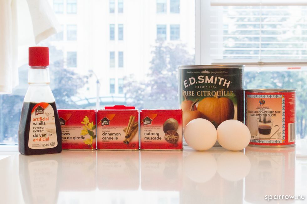 Gather all of your ingredients