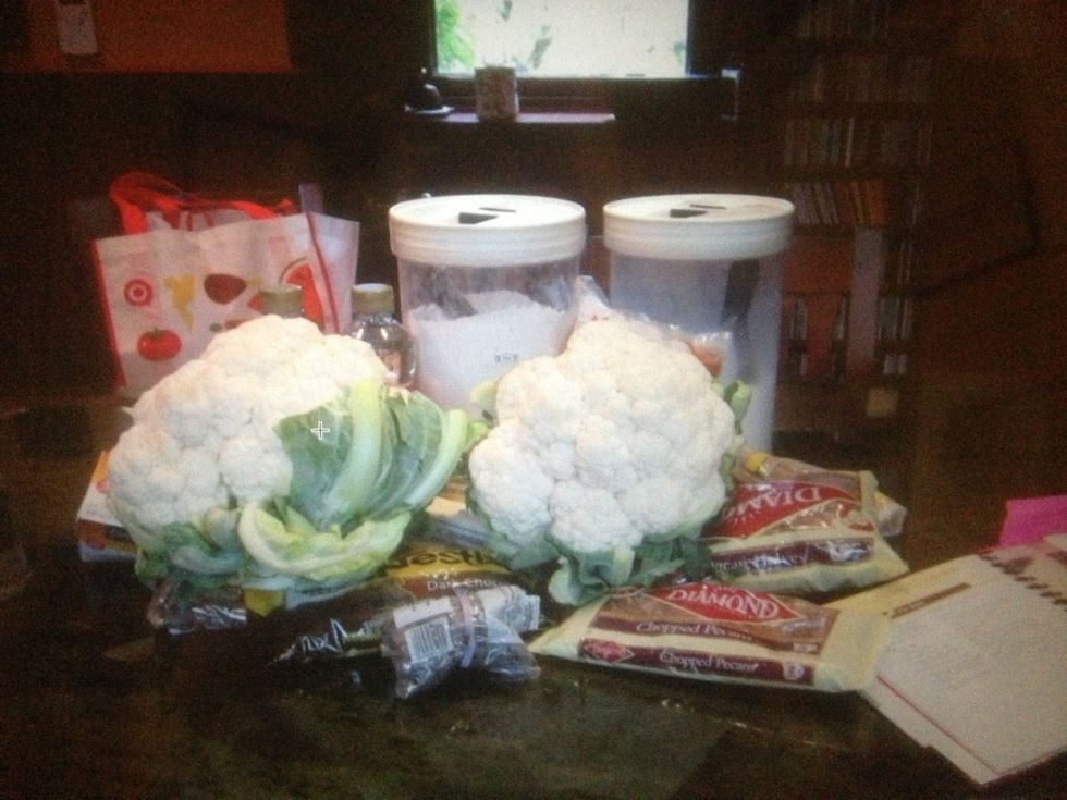 Gather all your ingredients. This is what you will need.