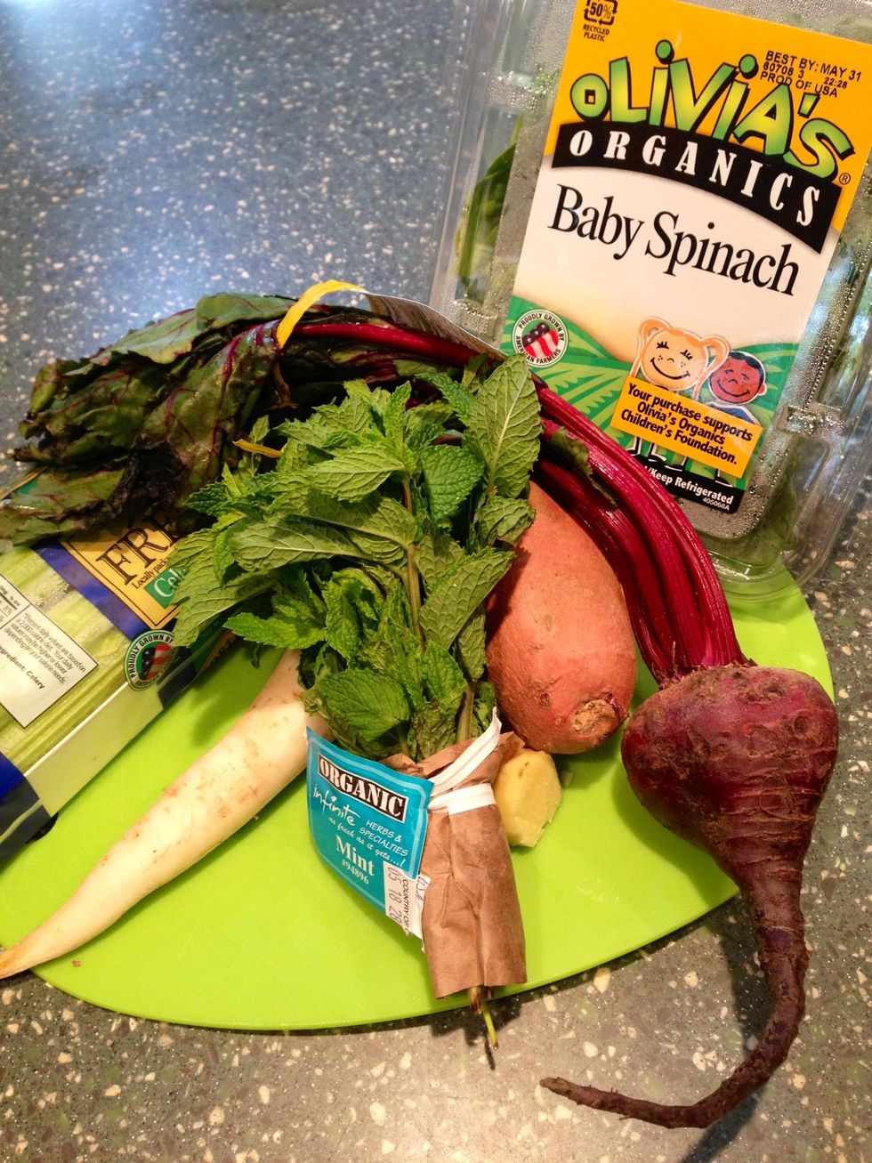 Gather all your vegetable ingredients!\ud83c\udf46\ud83c\udf45\ud83c\udf3d\ud83c\udf6f