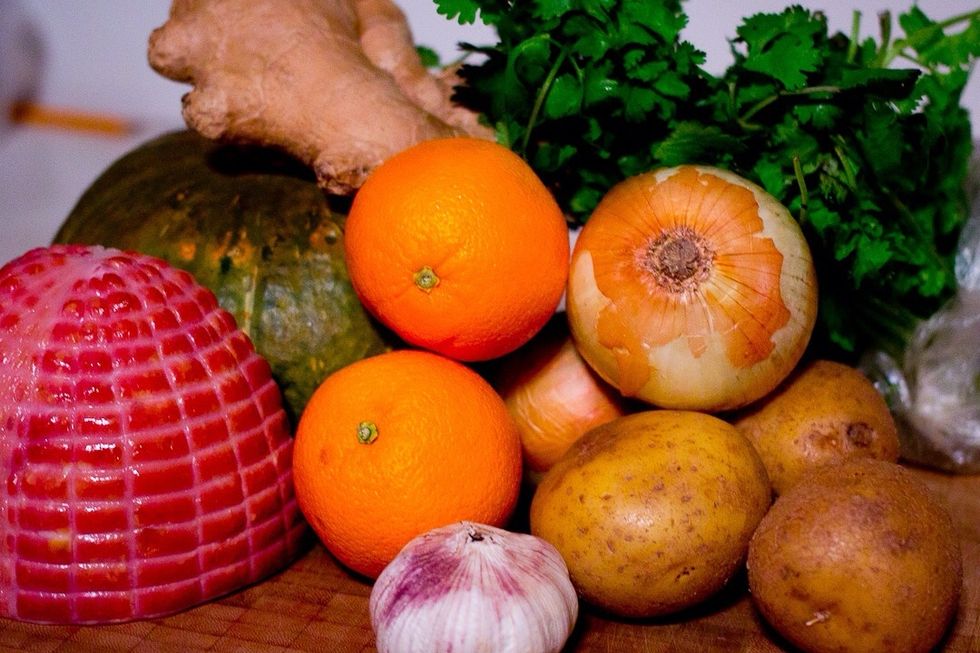 Gather and clean all your ingredients