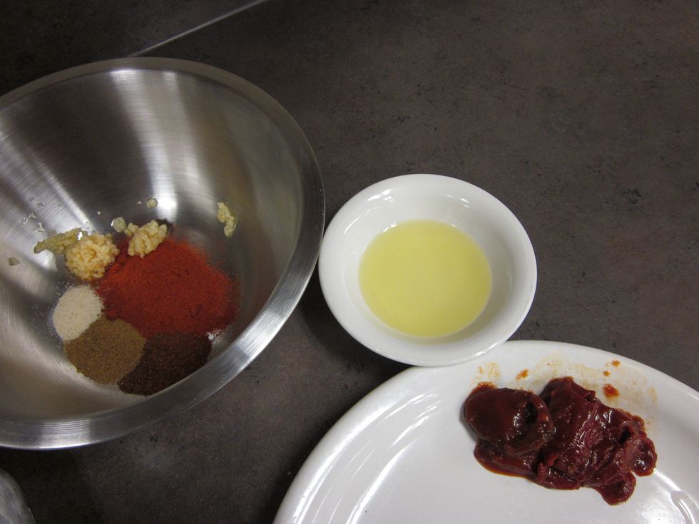 Gather and measure ingredients