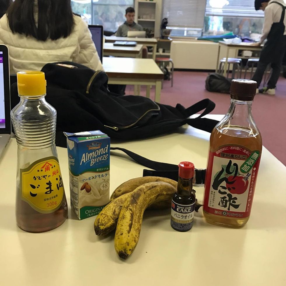 Gather and Mix all the wet ingredients together