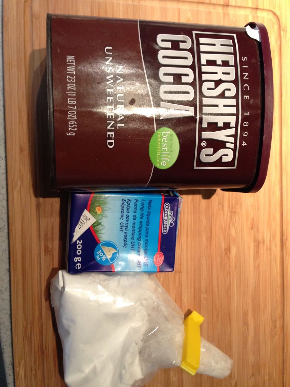 Gather cake filling ingredients