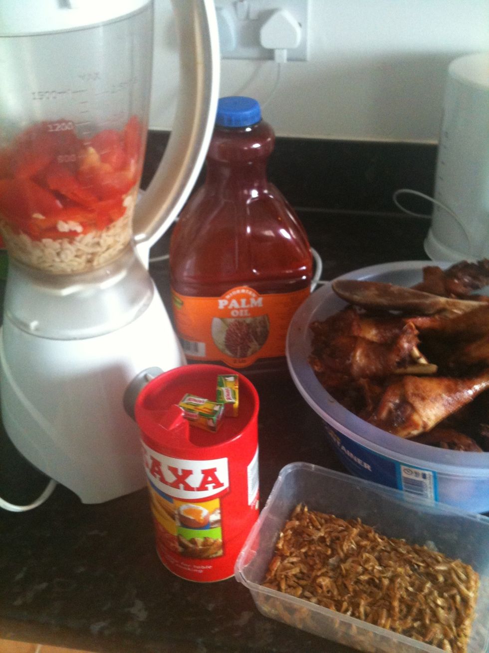 Gather d ingredient together