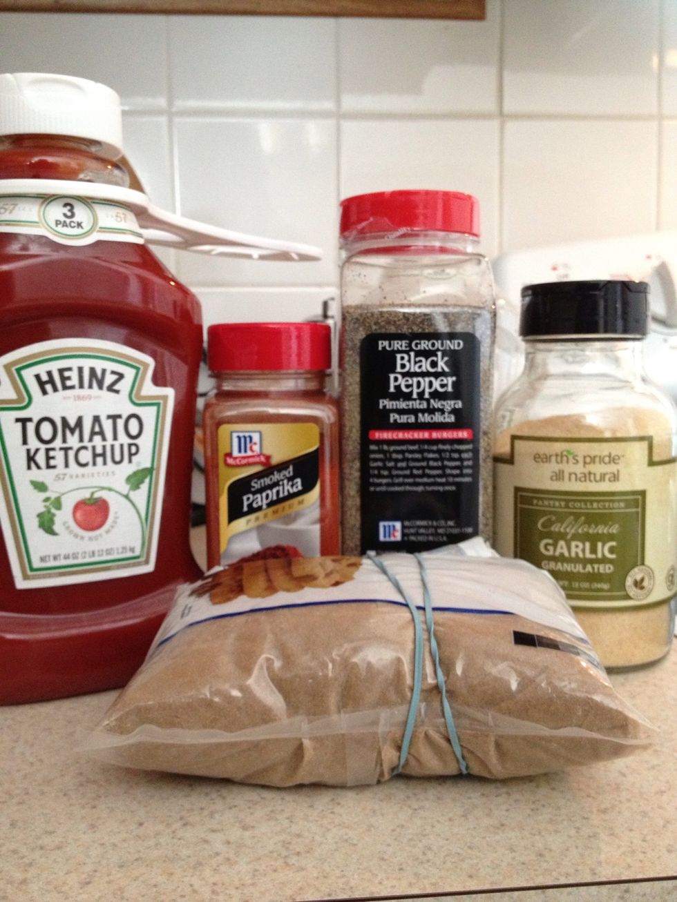 Gather ingredients. And a medium to large pot. (black pepper snuck in with his friends for a photo op, he wasn't used)